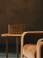 Junghans Art Deco Wall Clock in Walnut with Metal Numerals, Germany, 1930s