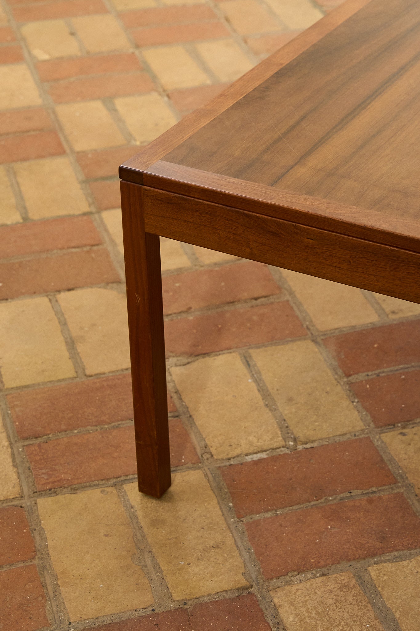 Mid-Century Teak Coffee Table with Minimalist Frame