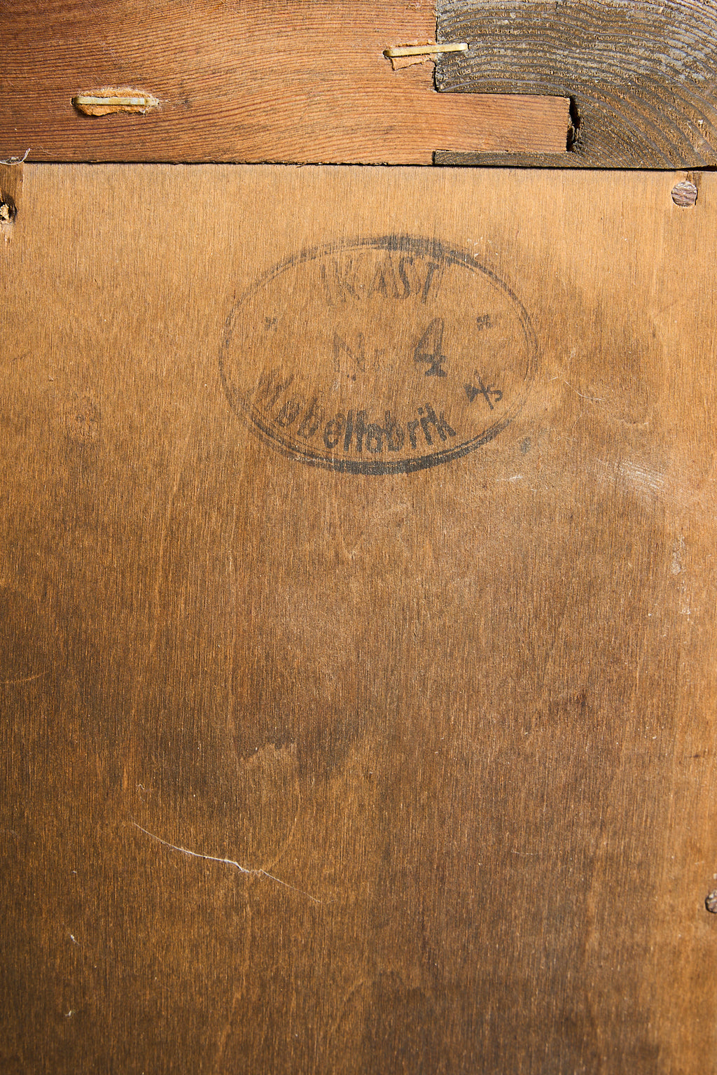 Oak Sideboard with Carved Panels and Turned Legs