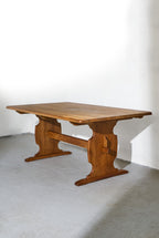 Scandinavian Solid Oak Dining Table