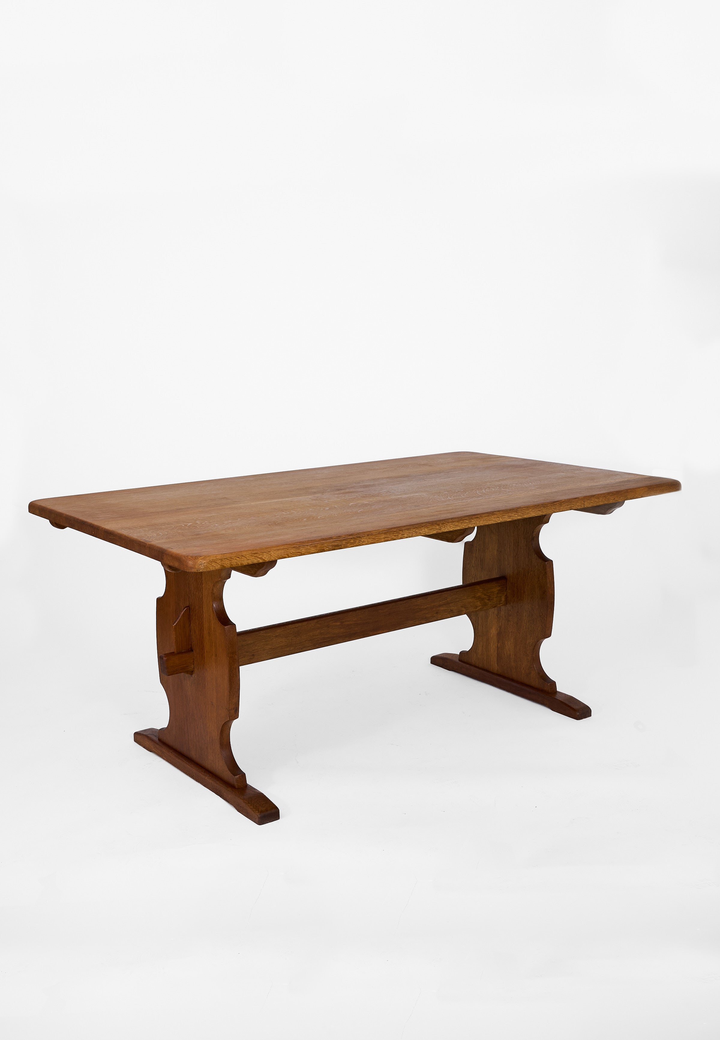 Scandinavian Solid Oak Dining Table