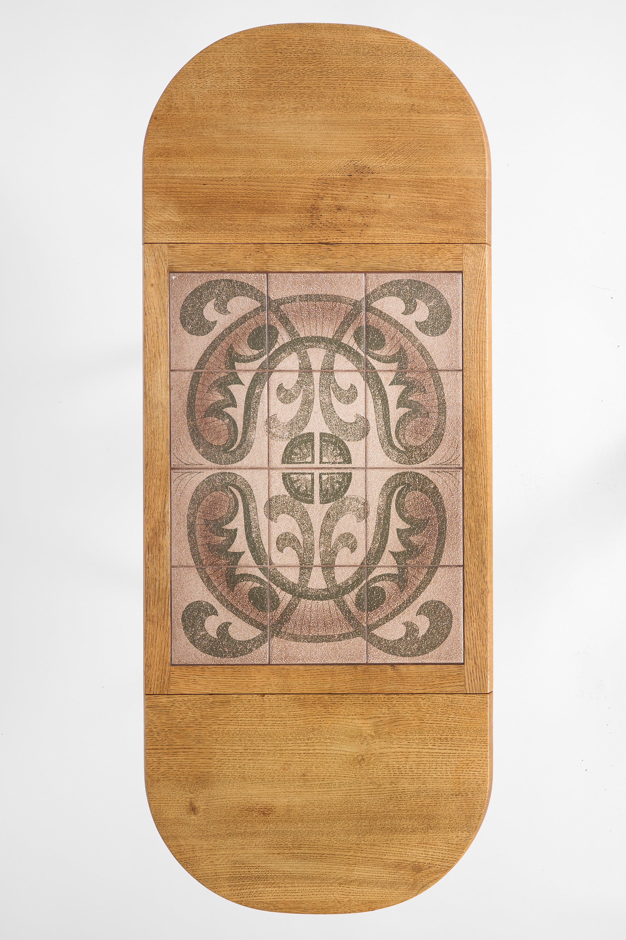 Scandinavian Oak Coffee Table with Ceramic Tile Top