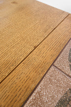 Scandinavian Oak Coffee Table with Ceramic Tile Top