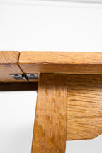 Scandinavian Oak Coffee Table with Ceramic Tile Top
