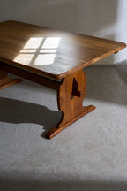 Scandinavian Solid Oak Dining Table
