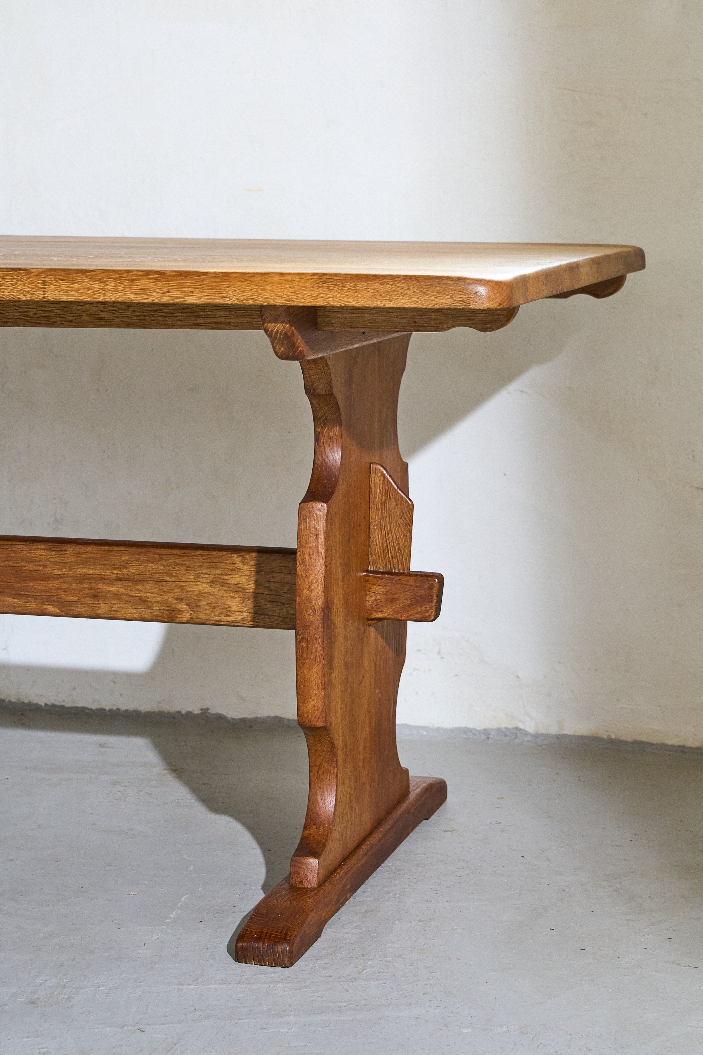 Scandinavian Solid Oak Dining Table