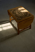 Scandinavian Oak Coffee Table with Ceramic Tile Top