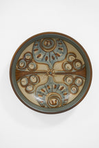 Søholm Stoneware Bowl with Hand-Painted Abstract Motif