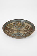 Søholm Stoneware Bowl with Hand-Painted Abstract Motif