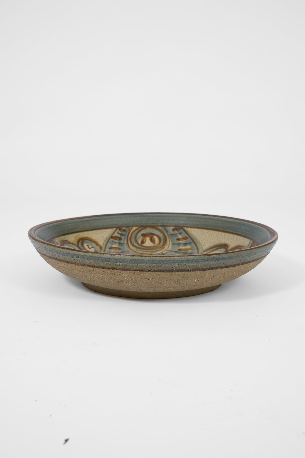 Søholm Stoneware Bowl with Hand-Painted Abstract Motif
