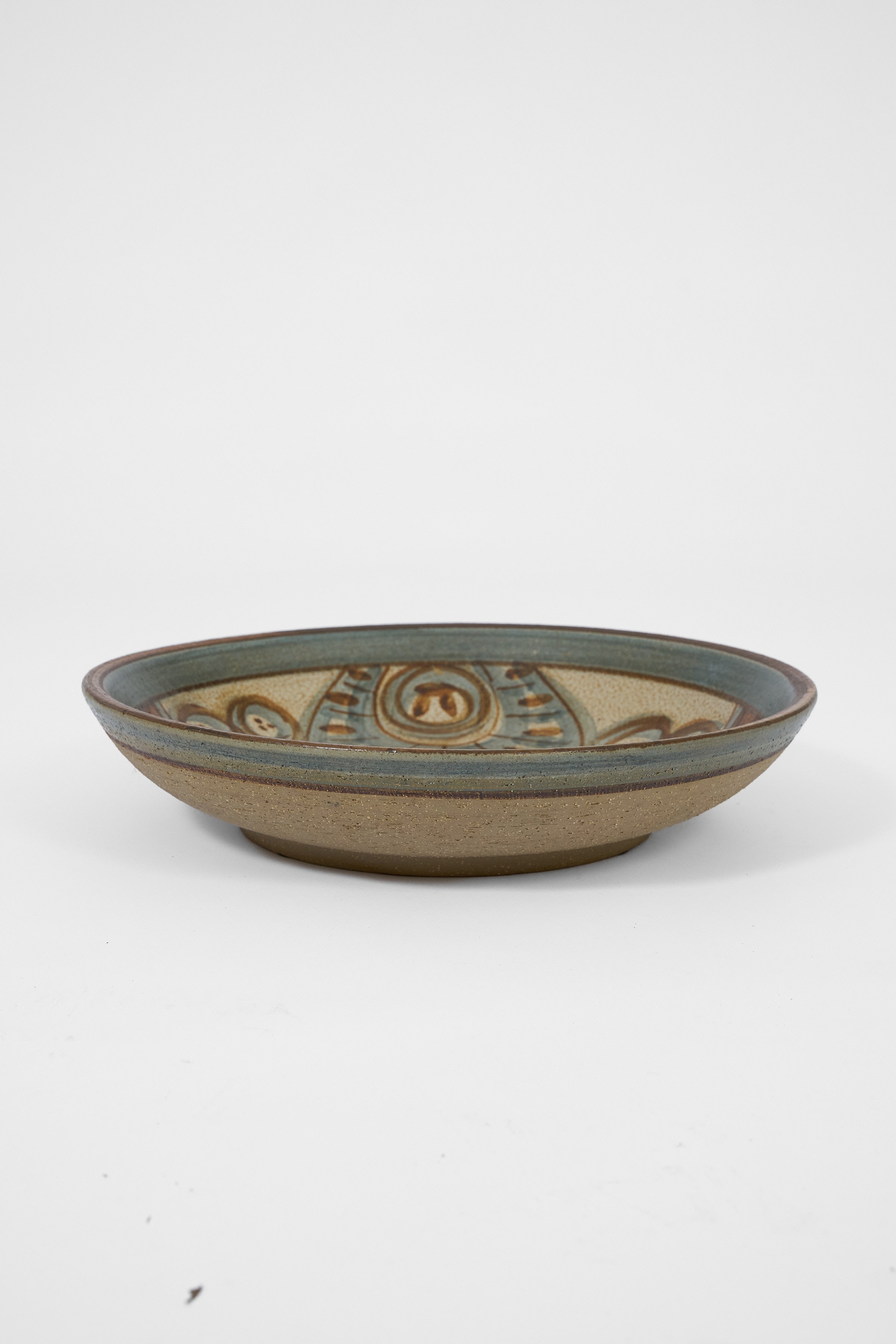 Søholm Stoneware Bowl with Hand-Painted Abstract Motif