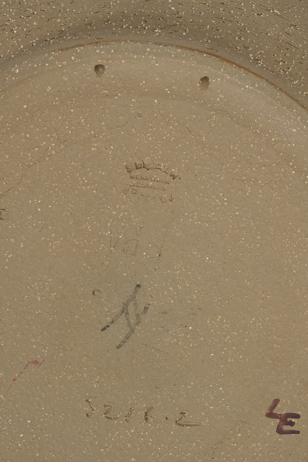 Søholm Stoneware Bowl with Hand-Painted Abstract Motif