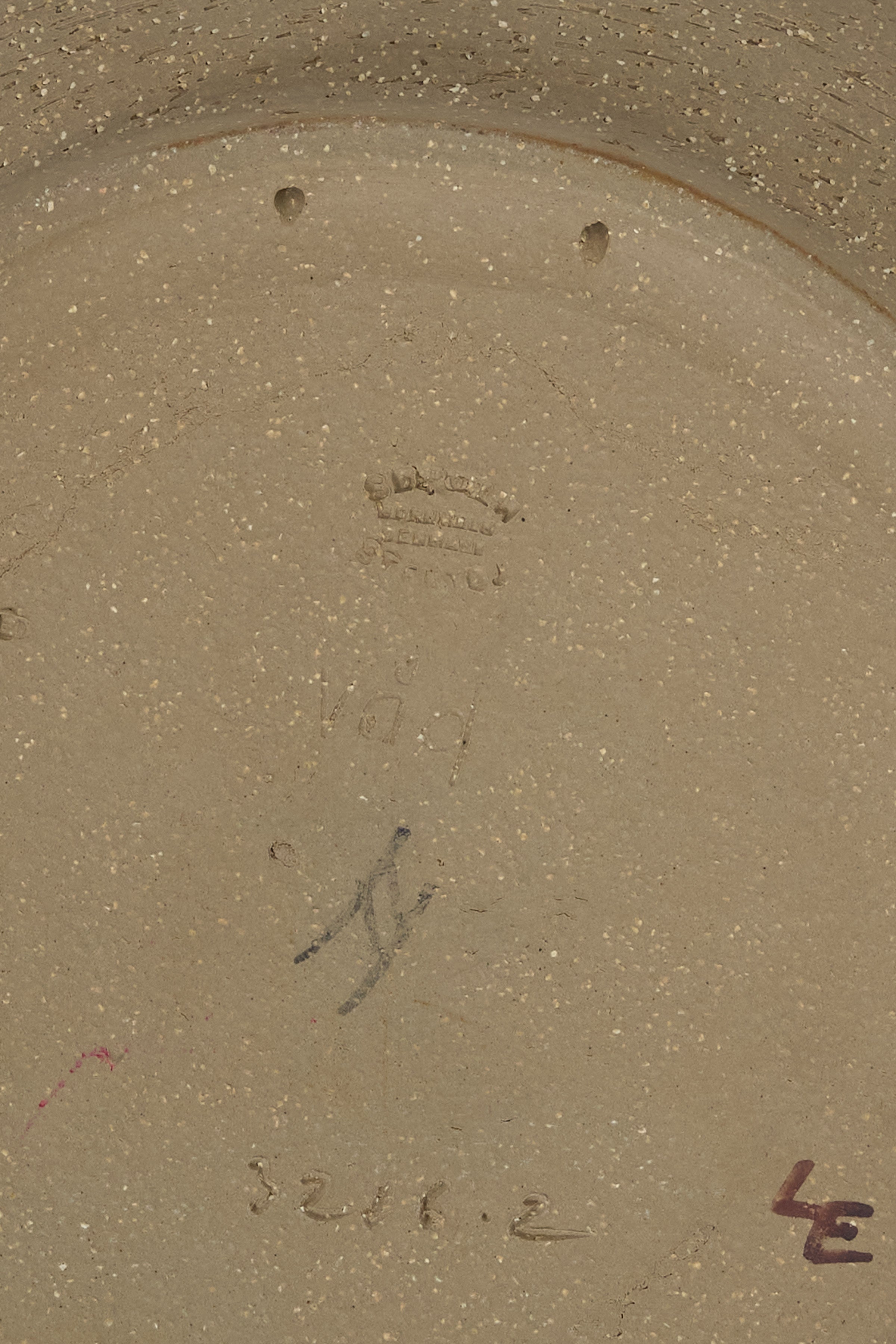 Søholm Stoneware Bowl with Hand-Painted Abstract Motif