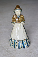 Royal Copenhagen Porcelain Figurine of Seated Girl, Danish Hand-Painted Ceramic, Model 7205