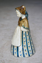Royal Copenhagen Porcelain Figurine of Seated Girl, Danish Hand-Painted Ceramic, Model 7205