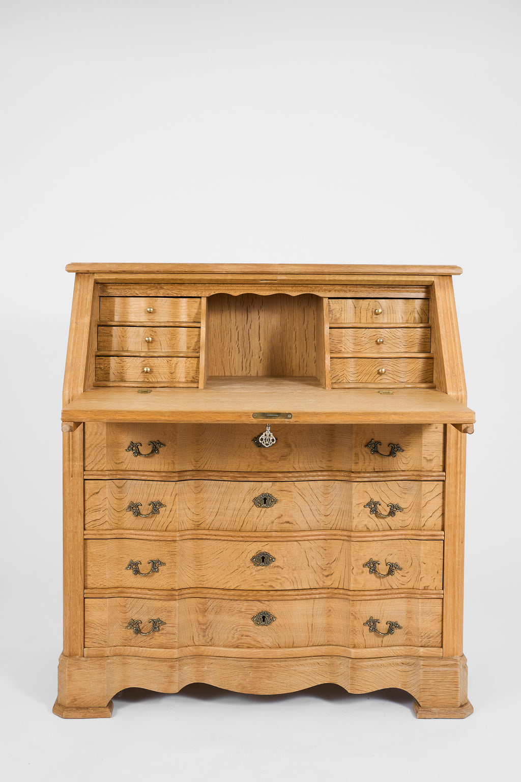 Danish Oak Bureau with Drawers