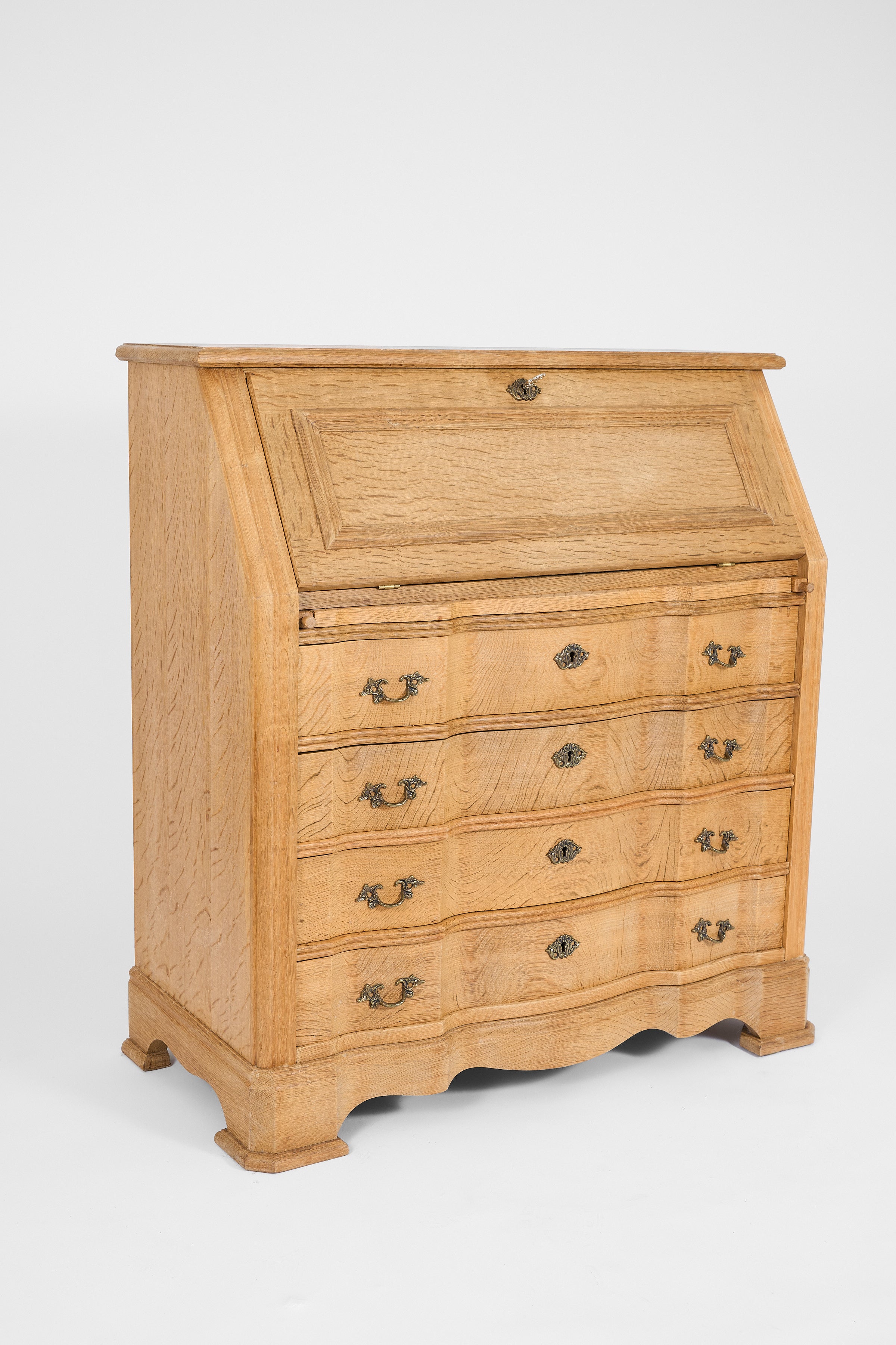 Danish Oak Bureau with Drawers