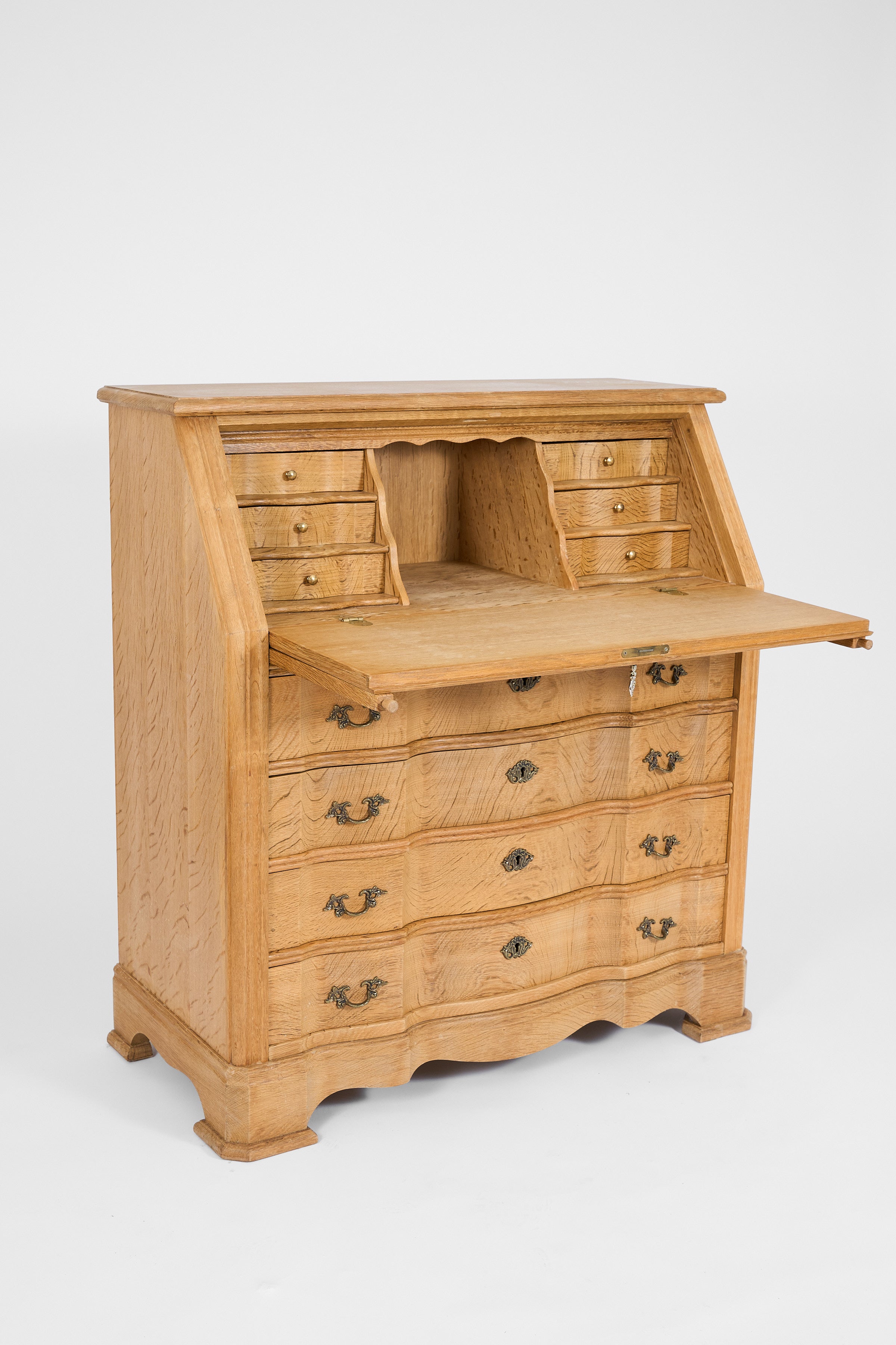 Danish Oak Bureau with Drawers