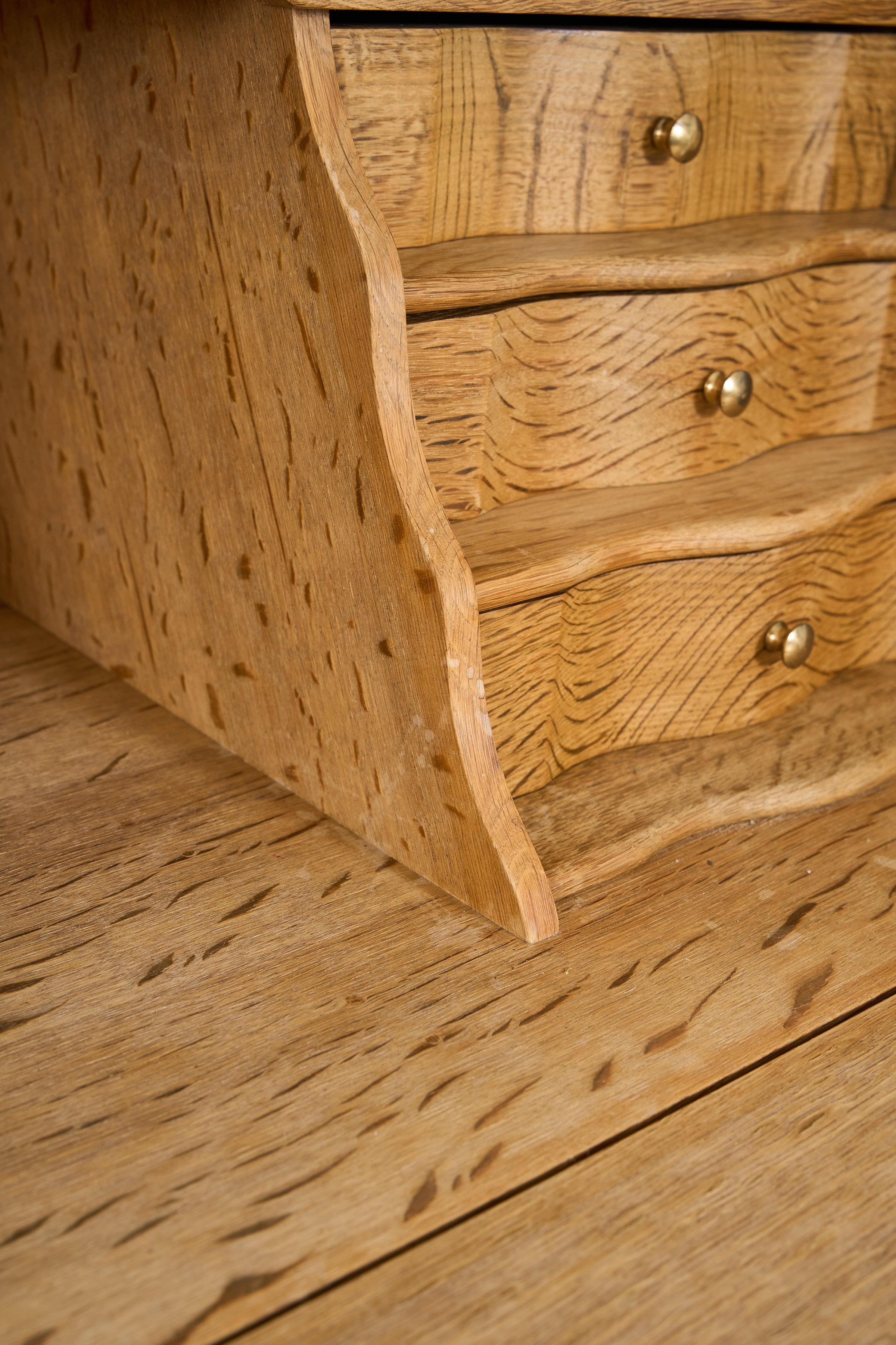 Danish Oak Bureau with Drawers