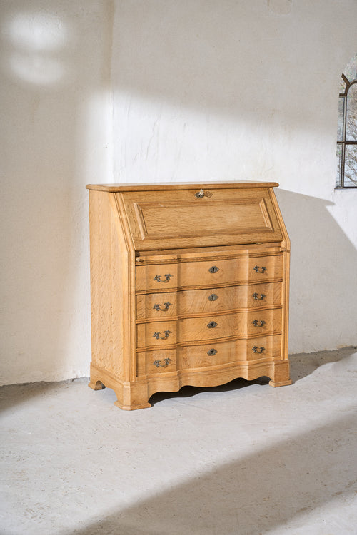 Danish Oak Bureau with Drawers