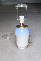 Royal Copenhagen Porcelain Table Lamp with Hand-Painted Landscape, Denmark, Mid-Century