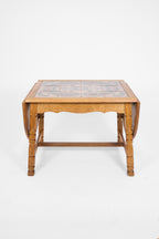 Scandinavian Oak Coffee Table with Ceramic Tile Top